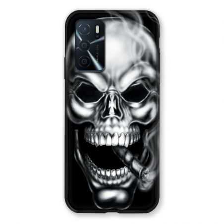 Coque Pour Oppo A16 / A16S Tete de Mort Fume