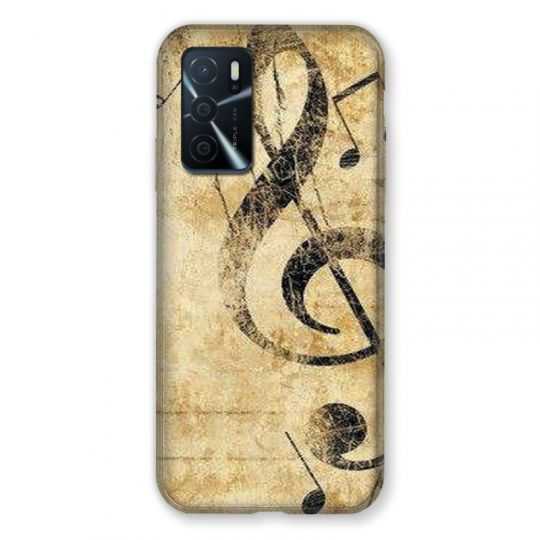 Coque Pour Oppo A16 / A16S Musique Clé Sol Vintage