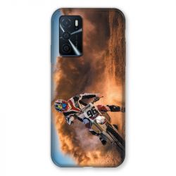 Coque Pour Oppo A16 / A16S Moto Cross Blanc