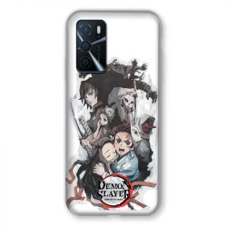 Coque Pour Oppo A16 / A16S Manga Demon Slayer Blanc