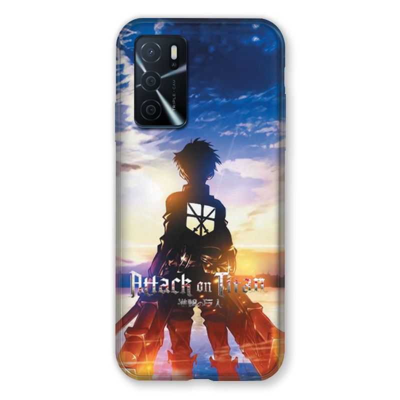 Coque Pour Oppo A16 / A16S Manga Attaque Titans Soleil