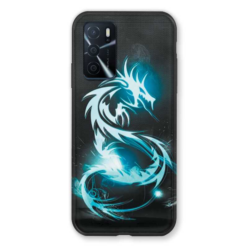 Coque Pour Oppo A16 / A16S Dragon Bleu