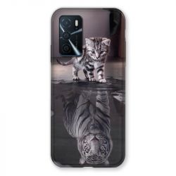 Coque Pour Oppo A16 / A16S Chat Reflet