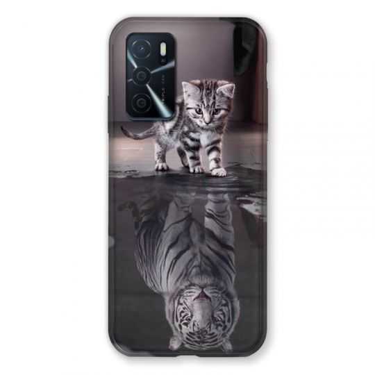 Coque Pour Oppo A16 / A16S Chat Reflet