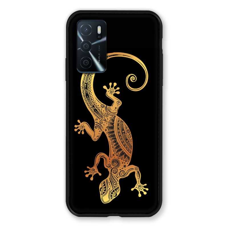 Coque Pour Oppo A16 / A16S Animaux Maori Lezard Noir