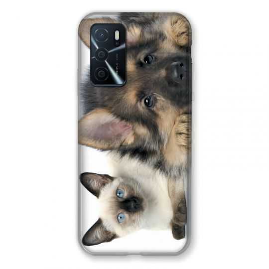 Coque Pour Oppo A16 / A16S Chien vs Chat