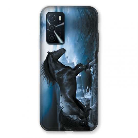Coque Pour Oppo A16 / A16S Cheval Noir