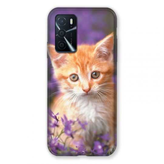 Coque Pour Oppo A16 / A16S Chat Violet