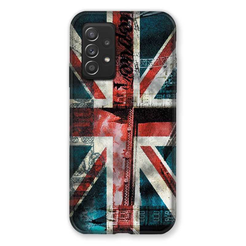 Coque Pour Samsung Galaxy A52S Angleterre UK Jean's