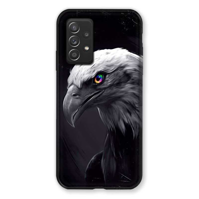 Coque Pour Samsung Galaxy A52S Aigle Royal Noir