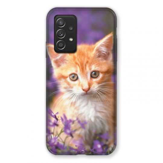 Coque Pour Samsung Galaxy A52S Chat Violet