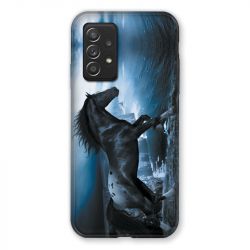 Coque Pour Samsung Galaxy A52S Cheval Noir