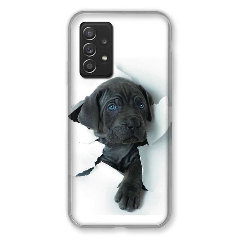 Coque Pour Samsung Galaxy A52S Chien Noir
