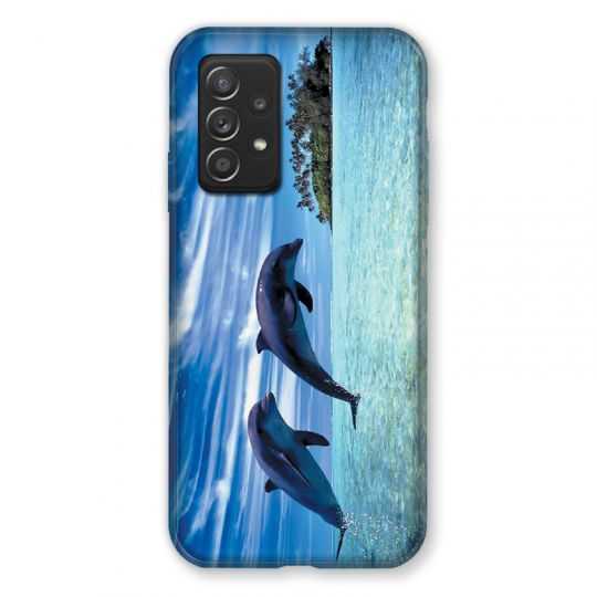 Coque Pour Samsung Galaxy A52S Dauphin Ile