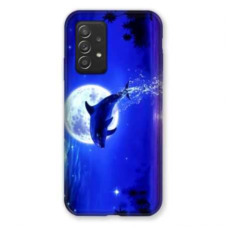Coque Pour Samsung Galaxy A52S Dauphin Lune