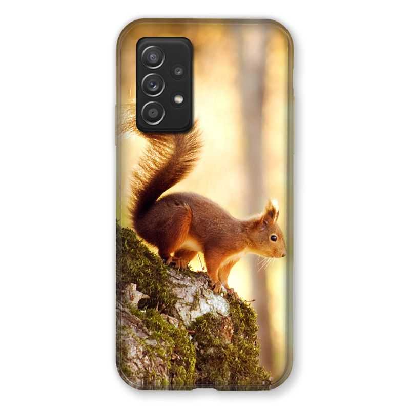 Coque Pour Samsung Galaxy A52S Ecureuil Bois