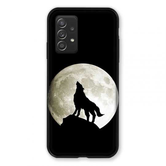 Coque Pour Samsung Galaxy A52S Loup Noir