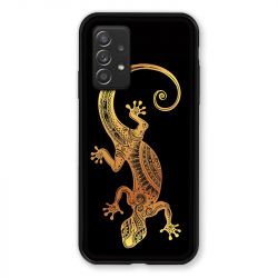 Coque Pour Samsung Galaxy A52S Animaux Maori Lezard Noir