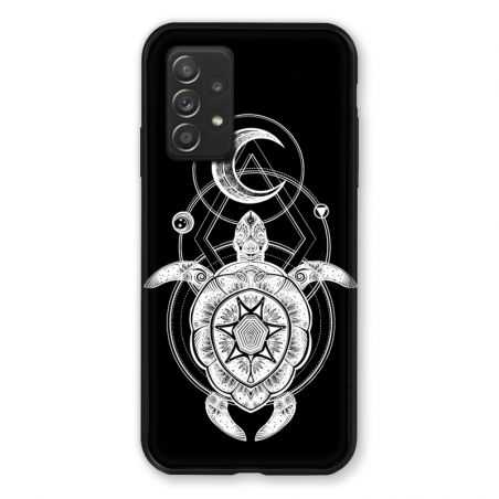 Coque Pour Samsung Galaxy A52S Animaux Maori Tortue Noir