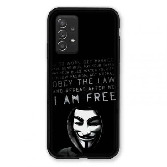 Coque Pour Samsung Galaxy A52S Anonymous I am free