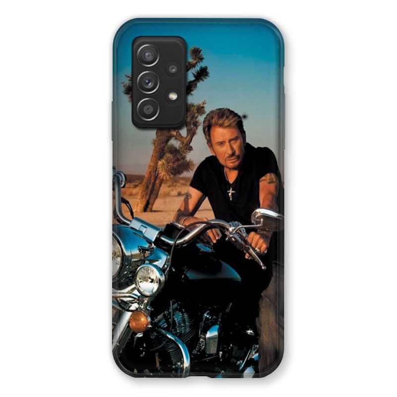 Coque Pour Samsung Galaxy A52S Johnny Hallyday Moto