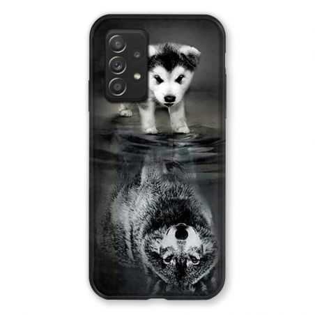 Coque Pour Samsung Galaxy A52S Chien Reflet