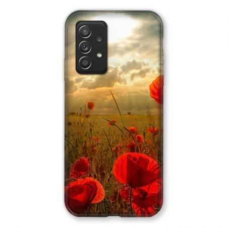 Coque Pour Samsung Galaxy A52S Fleur Coquelicot