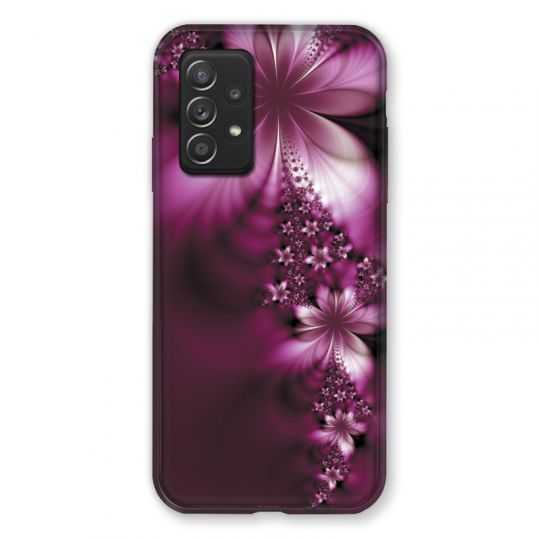 Coque Pour Samsung Galaxy A52S Fleur Violette Montante