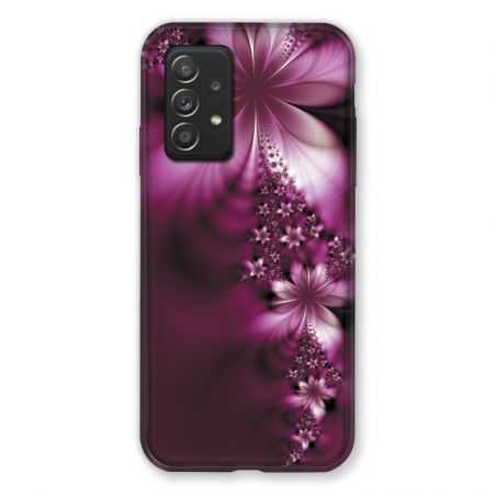 Coque Pour Samsung Galaxy A52S Fleur Violette Montante