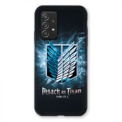 Coque Pour Samsung Galaxy A52S Manga Attaque Titans Noir