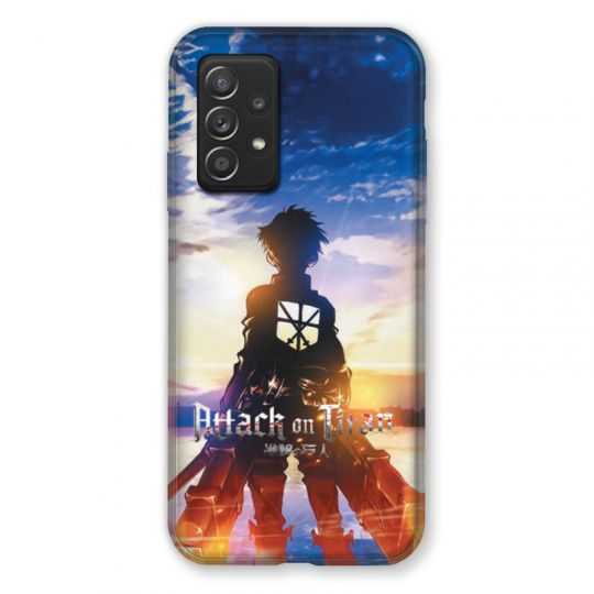 Coque Pour Samsung Galaxy A52S Manga Attaque Titans Soleil