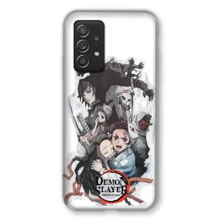 Coque Pour Samsung Galaxy A52S Manga Demon Slayer Blanc