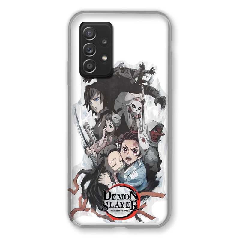Coque Pour Samsung Galaxy A52S Manga Demon Slayer Blanc
