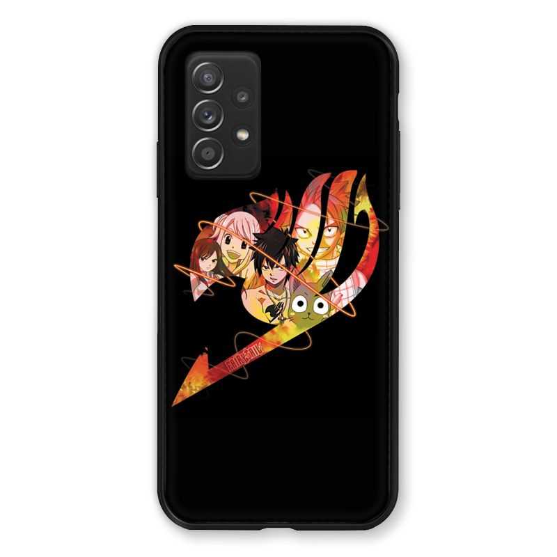 Coque Pour Samsung Galaxy A52S Manga Fairy Tail Logo Noir