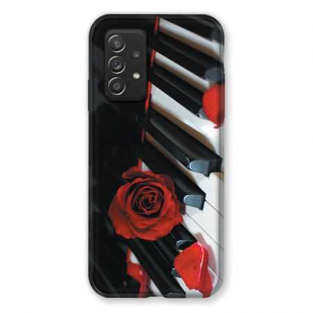 Coque Pour Samsung Galaxy A52S Musique Rose Piano