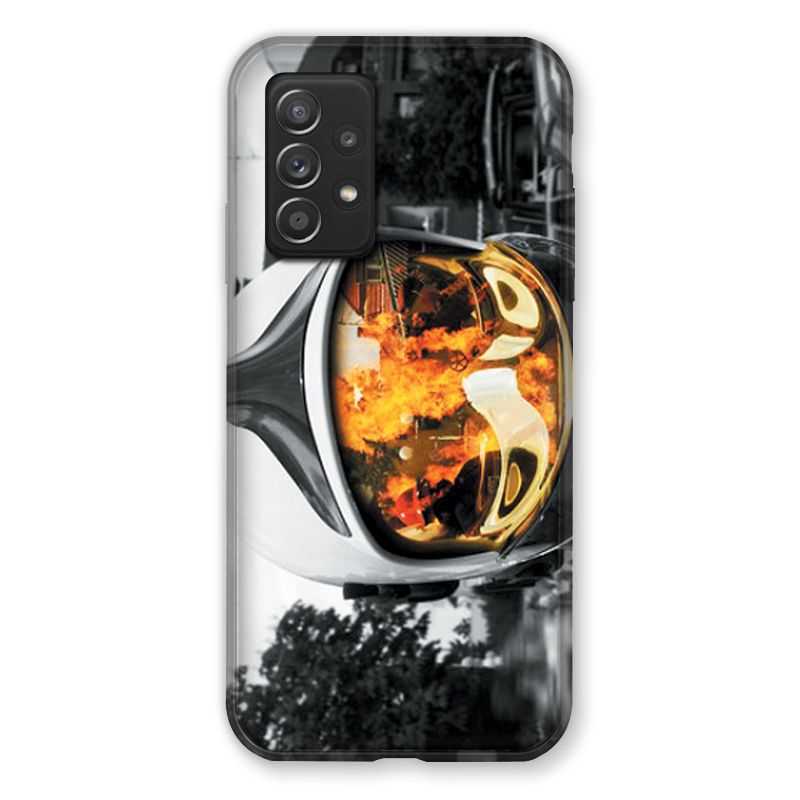 Coque Pour Samsung Galaxy A52S Pompier Casque Feu