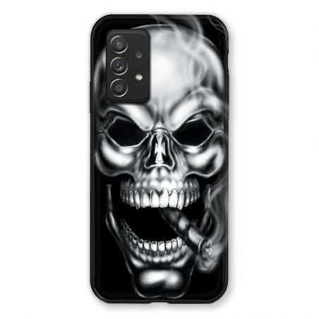 Coque Pour Samsung Galaxy A52S Tete de Mort Fume