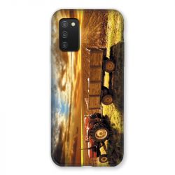 Coque Pour Samsung Galaxy A03S Agriculture Tracteur Color