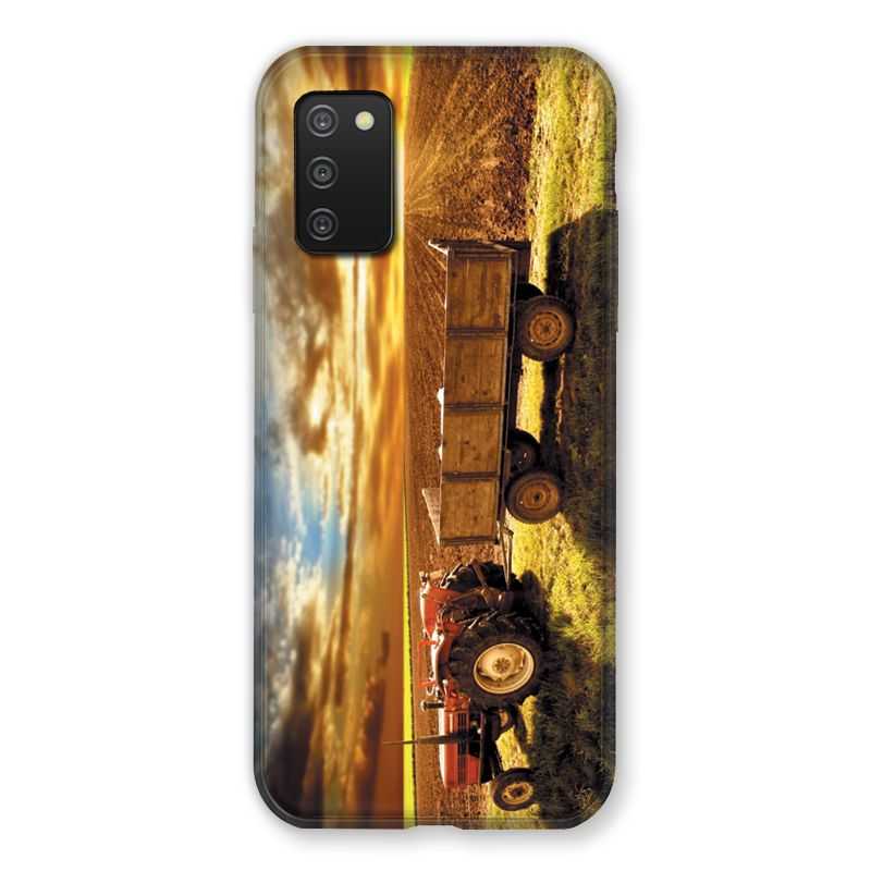 Coque Pour Samsung Galaxy A03S Agriculture Tracteur Color