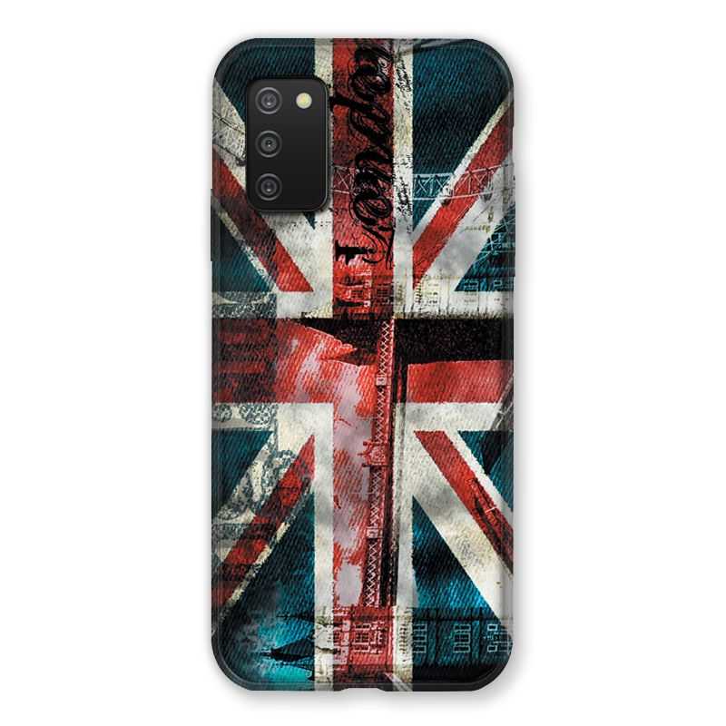 Coque Pour Samsung Galaxy A03S Angleterre UK Jean's