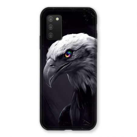 Coque Pour Samsung Galaxy A03S Aigle Royal Noir