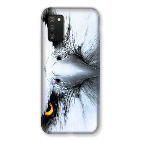 Coque Pour Samsung Galaxy A03S Aigle Royal Blanc