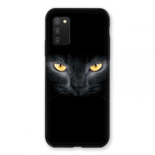 Coque Pour Samsung Galaxy A03S Chat Noir