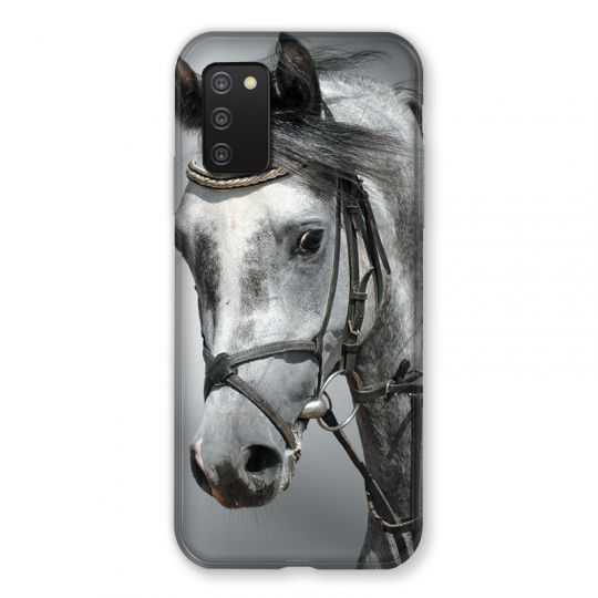 Coque Pour Samsung Galaxy A03S Cheval Blanc