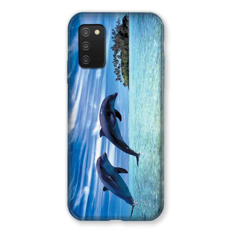 Coque Pour Samsung Galaxy A03S Dauphin Ile