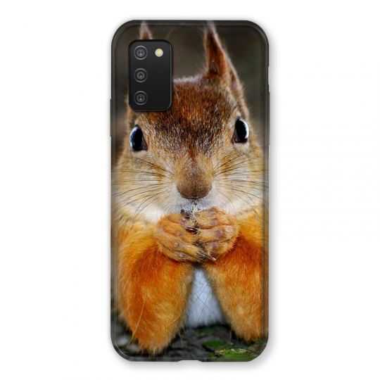 Coque Pour Samsung Galaxy A03S Ecureuil Face