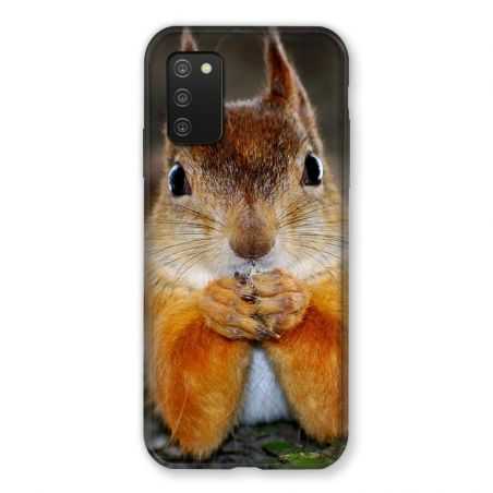 Coque Pour Samsung Galaxy A03S Ecureuil Face