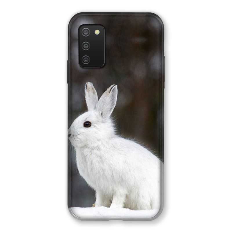 Coque Pour Samsung Galaxy A03S Lapin Blanc