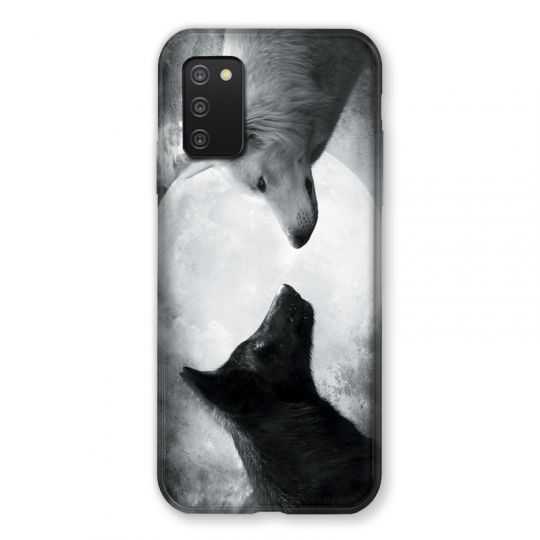 Coque Pour Samsung Galaxy A03S Loup Duo