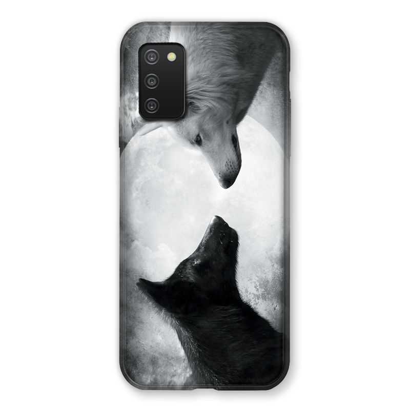 Coque Pour Samsung Galaxy A03S Loup Duo